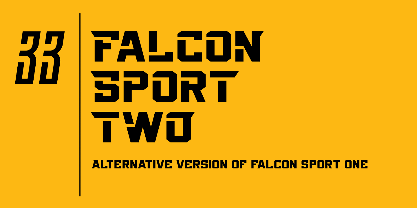 Шрифт Falcon Sport